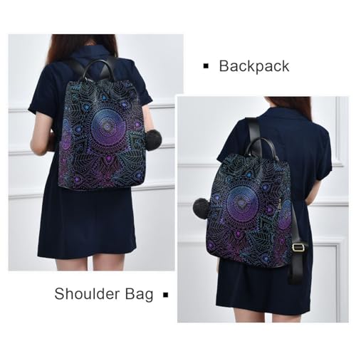 Image of ALAZA Boho Mandala Ethnic Bohemian Backpack Purse for Women Anti Theft Fashion Back Pack Shoulder Bag