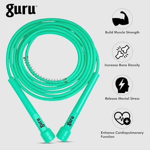 Image of GURU Skipping Rope, Adjustable Jumping Rope For Men & Women & For Kids Ideal For Gym /Exercise Rope For Workout