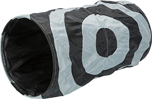 Image of TRIXIE Interactive Cat Tunnel, Collapsible Play Tunnel for Cats, Crinkle Activity Toy for Indoor Exercise, Hide and Seek Play Accessory, Foldable Lightweight Design