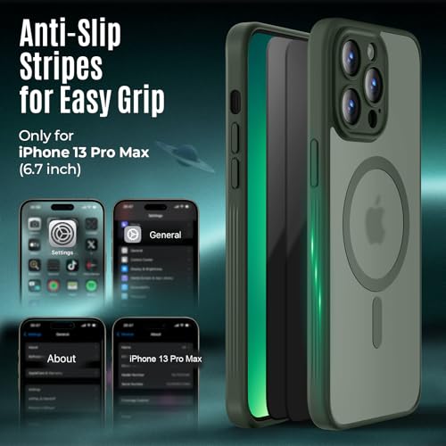 Image of Symcele Designed for iPhone 13 Pro Max Case, Alpine Green