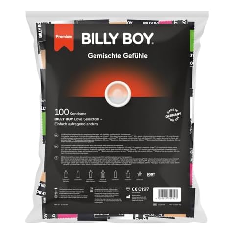 Billy Boy 100 Piece Mixed Feelings Condoms Cover