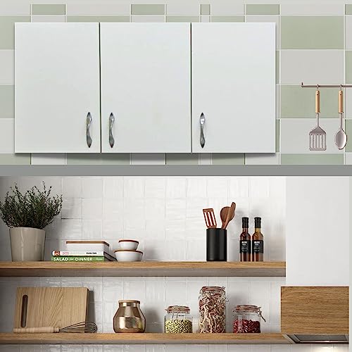 Image of SPECIALITY PANELS Wall Mounted Multipurpose Storage Cabinet with Door & Adjustable Shelves | Wooden Wall Organizer for Home Space Saving Storage Unit Termite Resistant | DIY Assembly (3 Door)