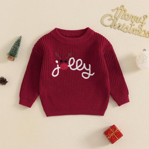 Infant Newborn Baby Christmas Sweater Cute Candy Cane Warm Knitted Sweater Top Toddler Fall Winter Clothes2