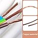 JUMPLAWN Pure Copper Flat Bar 1mm x 5mm x 1 Meter DIY Craft Copper Strip for Battery Connection Bus Bar for Industrial and Scientific Use