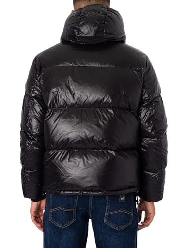 Image of Armani Exchange Men's Icon Hooded Puffer Jacket