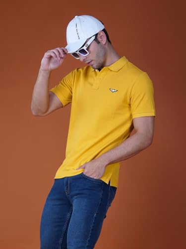 Image of Zvezda Men's Cotton Polo T-Shirt /European Fit /Half Sleeve Casual Wear for Daily Use /Soft Breathable Fabric /Stylish & Comfortable Polo for Office, Outing & Everyday Wear