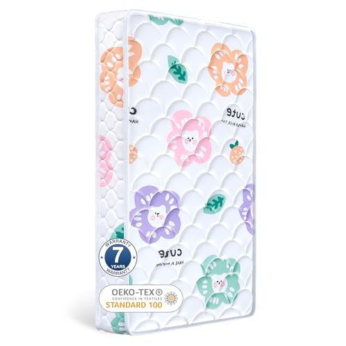 Image of Tiankehan Crib and Toddler Mattress - 52" x 27.6" x 5" - Breathable - Firm - Dual Sided Standard Size Baby Mattress for Crib - Premium Foam Baby Crib Mattress - Toddler Mattress for Toddler Bed…