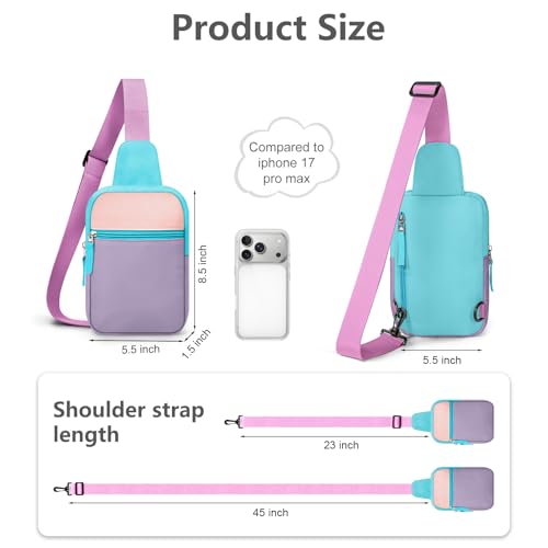 Image of Birthday Back to School Gifts for Teen Girls 8-12, Fanny Pack Crossbody Bag | 8 9 10 11 12 Year Old Girl Birthday Gifts, Kids Sling Bag Purse Travel Essential, Preppy Fashion Tween Girl Gift Trendy Stuff