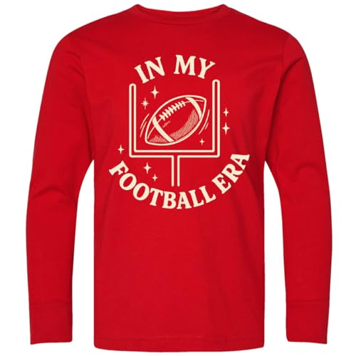 inktastic Football Era Goalpost Graphic Design Youth Long Sleeve T-Shirt