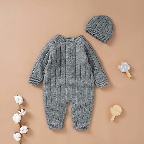 Mubineo Infant Baby Girl Boy Fall Winter Thick Knit One Piece Outfit Romper Jumpsuit Sweater Outwear4