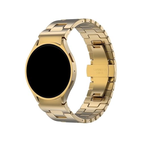 [PLYYQZM] Sam su ng �ɍ��� Galaxy Watch 7/FE/6/5/4�p�N�C�b�N�����[�X�X�e�����X�X�`�[���X�g���b�v�r�W�l�X�u���X���b�g�ɓK�p(Golden)