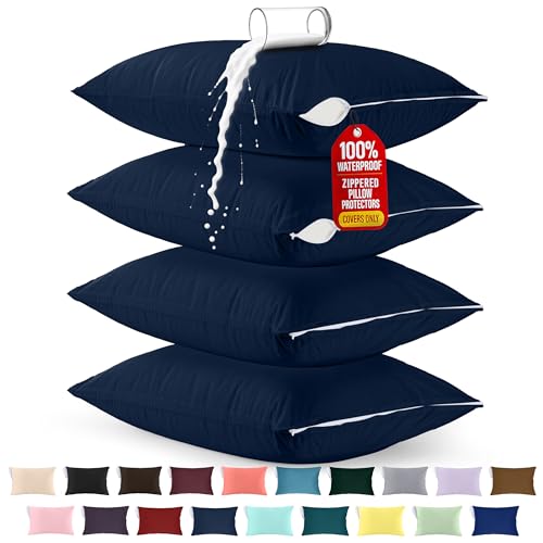 Utopia Waterproof Pillow Protectors Set of 4