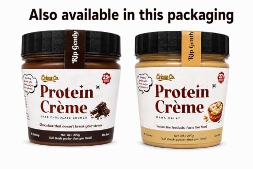 Image of CREME CO. Protein Power Pack - Dark Chocolate & Mawa Malai Protein Creme Combo (2 X 200G)