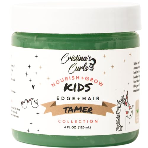 Cristinas Curls Edge Control Gel Non-Flaking Hold for Curly Hair Baby Hairs and Flyaways Kid-Safe Formula