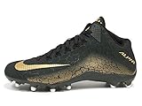 Mens Nike Alpha Pro 2 Football Cleat (9.5 M US, BLACK/METALLIC GOLD/METALLIC Gold Sequoia)