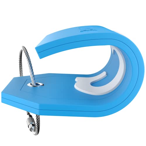 Initial Luggage Tag with Full Privacy Cover and Stainless Steel Loop (Aqua Teal) - Image 5