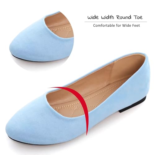Image of SAILING LU Casual Shoes for Women Dressy Ballet Flats | Comfort Fit, Work Shoes,Casual for Women, Slip-Ons Loafers