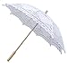 White Wedding Lace Parasol Umbrella Victorian Lady Costume Accessory Bridal Party Decoration Photo Props