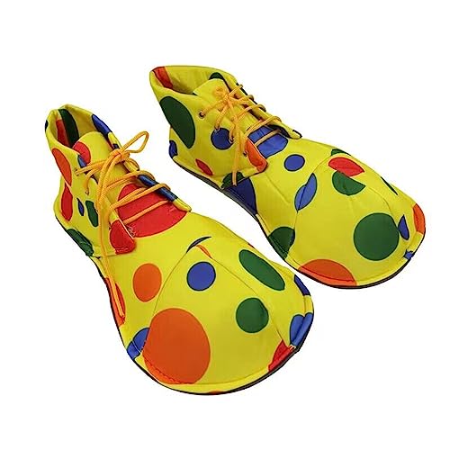 BinaryABC Halloween Costume Clown Shoes,Clown Costume Accessories(Colorful)