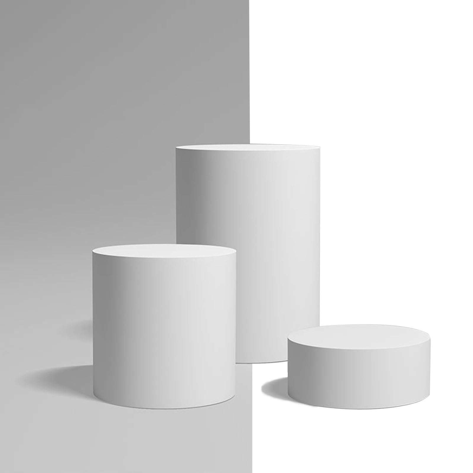 Socle cylindrique rond pour mannequins et stand d'exposition