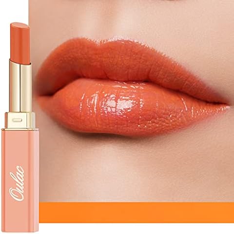 Oulac Moisturising Orange Lipstick with Hydration Cover