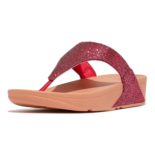 Image of FitFlop Women's LULU Suede Toe-Post Sandals | Lightweight Summer Walking Sandals with Cushioned Comfort, Arch Support & Grip