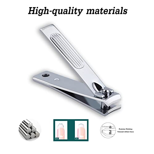 Atimier MJ-AT-6 Nail Clipper Set, 6 Pcs Toenail Clippers, Stainless Steel Fingernail Clipper, And Pu Leather Manicure Set thumb #2