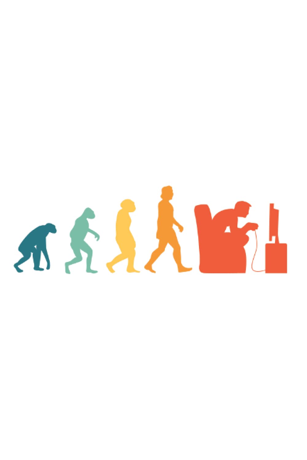 Gamer Notebook: Gamer Evolution Retro Gaming Video Game / 6x9 Inches / 120 graph sites