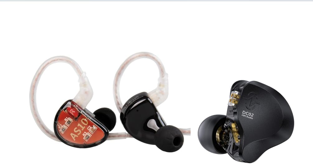 kz as10 IEM Wired Headphones +ccz dc02 in Ear Monitor IEM Headphones