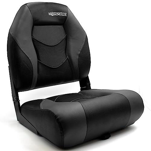 Luxus Low Back Bootssitz - Palmer - Dark Series/Steuerstuhl/Klappbarer Bootsstuhl