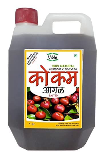Kokum Agal - Kokum Juice (Salted) NO SUGAR 1000ml