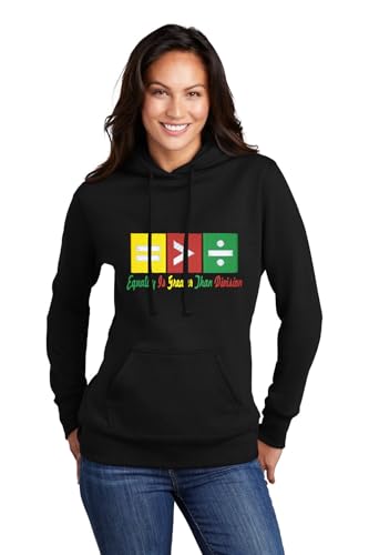 Go All Out X-Large Black Women Equality Is Greater Than Division Sweatshirt Hoodie