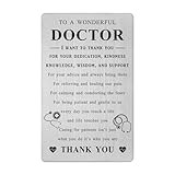 Gezxin Doctor Card for Women Men - Gifts for Doctor Appreciation Day Thank You Birthday Card