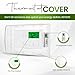 StatGuardPlus XL2 Universal Thermostat Cover with Combination Lock, Clear Thermostat Lock Box Includes Wall-Cover for Clean Look (Fits thermostats 4.5 x 7 x 2.5). Keyless Too.