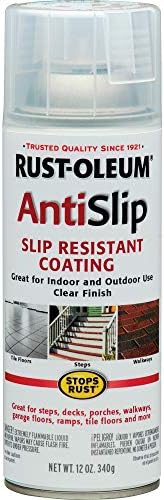 Rust-Oleum 271455 Stops Rust Anti-Slip Spray, 12 oz, Matte finish, Clear