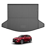 Trunk Cargo Liner Mat Tray fit for Mazda CX-5 2017 2018 2019 2020 2021 2022 2023 2024 All Weather Rear Trunk Carpet Interior CX5 Accessories Waterproof Custom Fit Odorless TPE (Black)