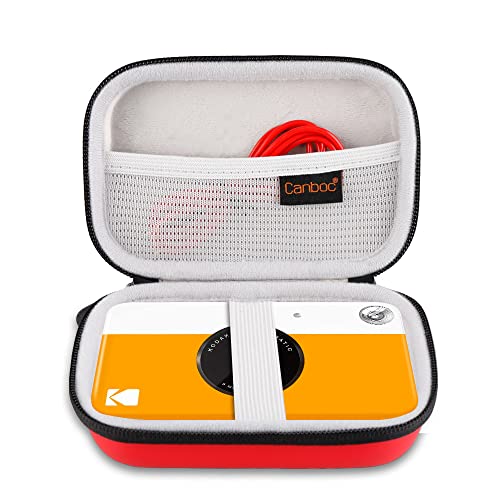 Canboc Carrying Case for Kodak Printomatic Digital Instant Print Camera/Kodak Smile/Mini 2 Wireless Portable Mobile Instant Digital Bluetooth Photo Printer, Mesh Bag fit Zink Paper, Cable, Red Canboc Carrying Case for Kodak Printomatic Digital Instant Print Camera/Kodak Smile/Mini 2 Wireless Portable Mobile Instant Digital Bluetooth Photo Printer, Mesh Bag fit Zink Paper, Cable, Red