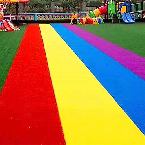 Gazon Artificiel Jaune 150x200cm Tapis Synthétique Extérieur avec Trous - 3