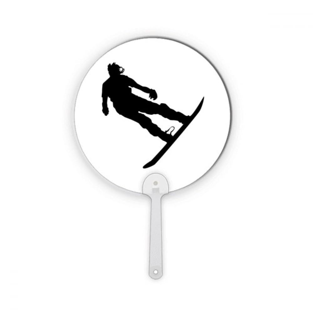 Planche de ski joueur de ski en plastique rond no/no décoration d'éventail