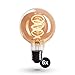 CROWN LED 6 x Edison Glühbirne E27 Fassung, Dimmbar, 4W, 2200K, Warmweiß, 230V, EL18, Antike Filament Beleuchtung im Retro Vintage Look