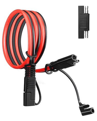 SAE Extension Cable 10AWG 3FT Quick Disconnect Tinned Copper Wire