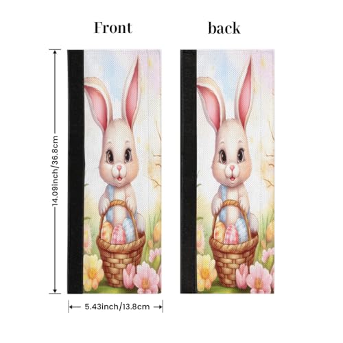 Image of Pardick Refrigerator Door Handle Covers Set of 2 Easter Cute Rabbit Bunny Egg Washable Fridge Dishwasher Mocrowave Oven Door Decor Protector Handle Cover Keep Your Kitchen Appliance Clean