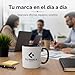 Imagen de Taza Personalizada con Logo Empresa y Foto o Texto Regalo Corporativo para Clientes y Empleados Cerámica 350ml Apta Microondas y Lavavajillas Ideal para Eventos