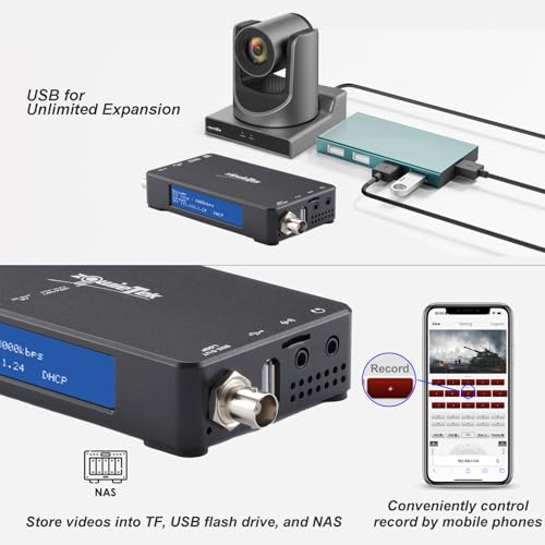 Image of 3G SDI IP Video Streaming Encoder Decoder, ZowieBox, SRT RTMP RTMPS RTSP, UVC to SDI, SDI Video Capture Extender with Loopout, Standalone H.265 /H.264 Live Streaming with PoE