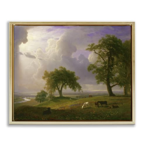 'California Spring Classic Albert Bierstadt'| Floating Frame Canvas Art