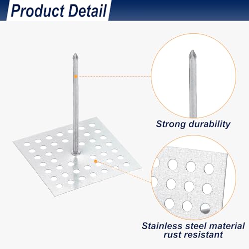Broches d'isolation perforées PATIKIL pour panneau de mousse et suspente murale en aluminium