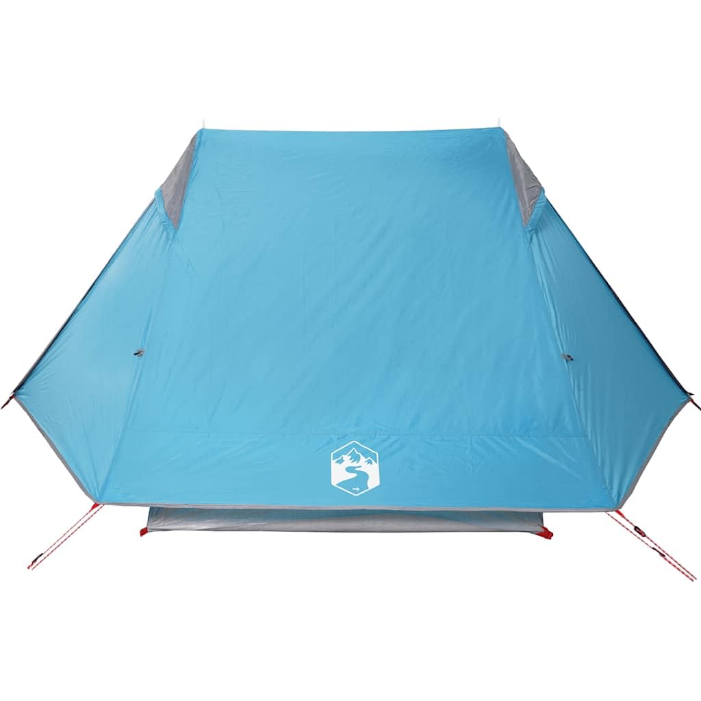 Wasserdichtes Campingzelt für 2 Personen mit abnehmbarem Doppeldach, leicht und tragbar, einfach zu montieren mit Fiberglasstangen und E-Port für Stromzugang.