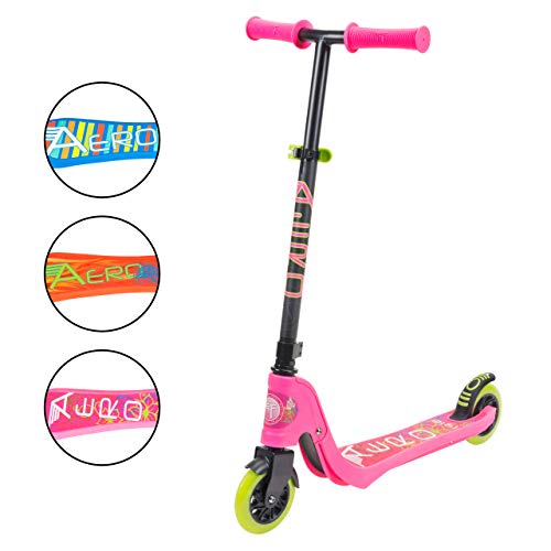 Flybar Aero Micro Kick Scooter for Kids Pro Design with LED Light Up