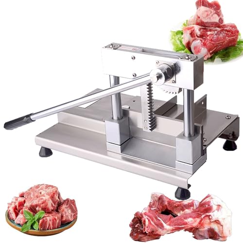 Cortador manual de carne de acero inoxidable, cortador eficiente para costillas, pescado, pollo, carne de res y verduras, ideal para cocinas domésticas y comerciales