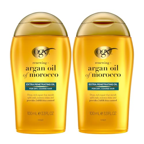 OGX Renewing + Argan Oil of Morocco Extra Penetrating Oil, 3.3 fl. oz, 2-Pk